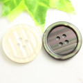 1,000 Pcs/Opp Bag Wholesale Four Hole Round White Black Color Resin Button For Clothes